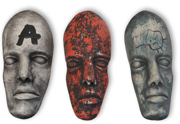 Artist: Andrew Bell Sculpture: faceplate series 4